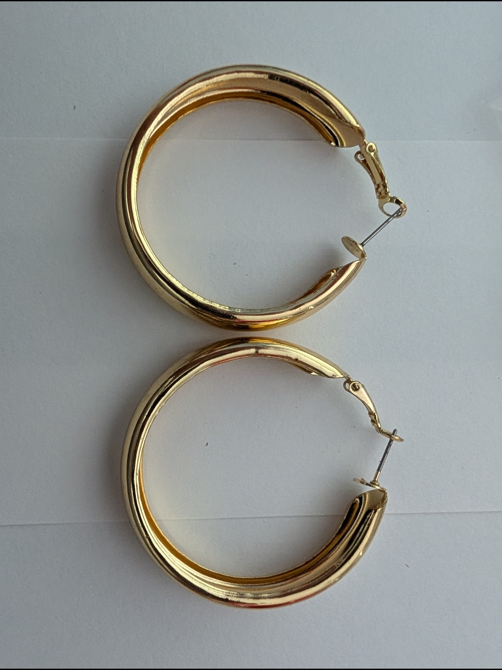 Classic Gold Hoop Earrings - Large